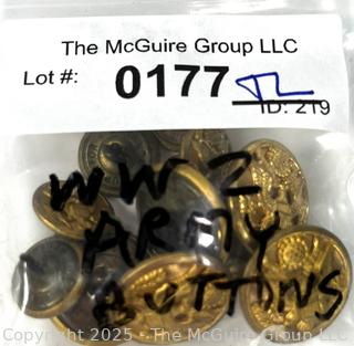 Brass Military Uniform Eagle Superior Buttons