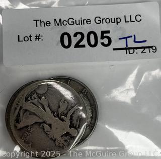 Four (4) US Silver Coins - Walking Liberty and Kennedy Half Dollar 50 Cent Coins