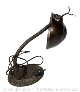 Industrial Metal Desk Lamp. Needs Rewiring