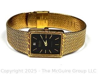 Gruen Precision Quartz Black Dial Wrist Watch