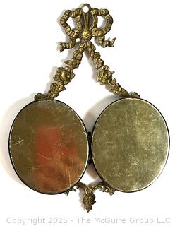 Three (3) Jewelry Caskets and Double Portrait Miniature Frame