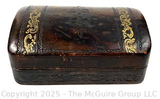 Gilt Tooled Italian Leather Box