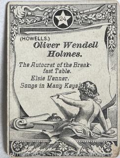 Collections of Victorian Era Cards Including Authors, Birds, Nursery Rhymes, etc