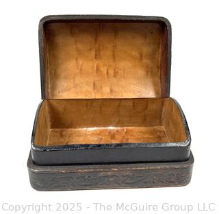 Gilt Tooled Italian Leather Box