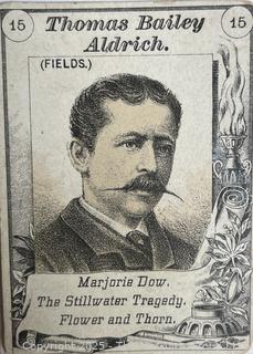 Collections of Victorian Era Cards Including Authors, Birds, Nursery Rhymes, etc