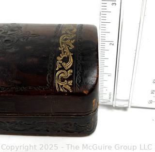 Gilt Tooled Italian Leather Box