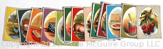 Collections of Victorian Era Cards Including Authors, Birds, Nursery Rhymes, etc