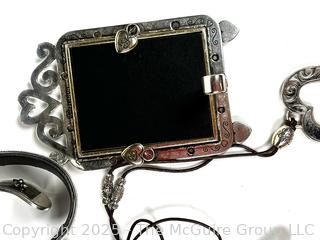 Group of Brighton Costume Jewelry and Photo Frame
