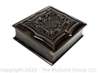 Victorian Daguerreotype In Molded Vulcanite With Velvet Frame of Young Women