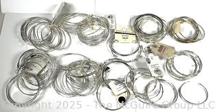 Group of Costume Jewelry Bangle Bracelets New with Tags.