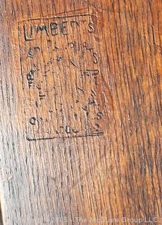 Limbert Stamped Arts & Crafts Mission Oak Rocking Chair c 1910