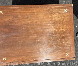 Mid Century Modern American Side Table with Drawer. Martinsville. Some damage 