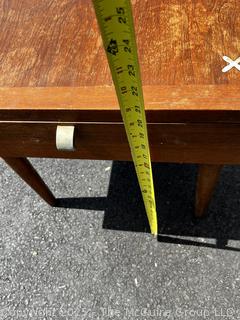 Mid Century Modern American Side Table with Drawer. Martinsville. Some damage 