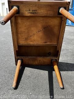 Mid Century Modern American Side Table with Drawer. Martinsville. Some damage 
