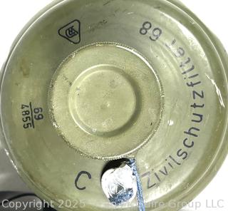 Cold War German Gas Mask With Zivilschutzfilter 68 Filter Respirator