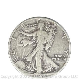 1942 (P) US Walking Liberty Half Dollar 50 Cent Coin