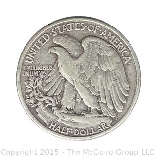 1942 (P) US Walking Liberty Half Dollar 50 Cent Coin