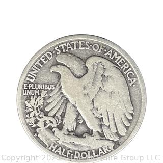 1942 (S) US Walking Liberty Half Dollar 50 Cent Coin
