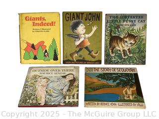 Five (5) Children's Books Including Giant John