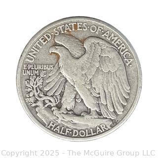 1942 (P) US Walking Liberty Half Dollar 50 Cent Coin
