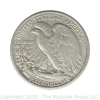 1942 (D) US Walking Liberty Half Dollar 50 Cent Coin