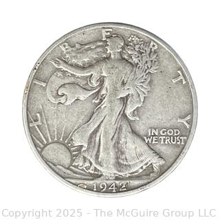 1942 (D) US Walking Liberty Half Dollar 50 Cent Coin