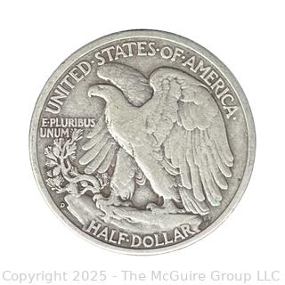 1942 (D) US Walking Liberty Half Dollar 50 Cent Coin