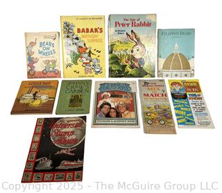 Ten (10) Children's Books Including Babar