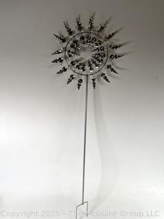 Sunburst Metal Yard Decor