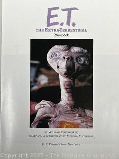 1981 Indiana Jones Raiders Of The Lost Ark Story Book & 1982 ET Extra Terrestrial Storybook