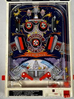 1979 TOMY Atomic Arcade Pinball Tabletop Game, In Box