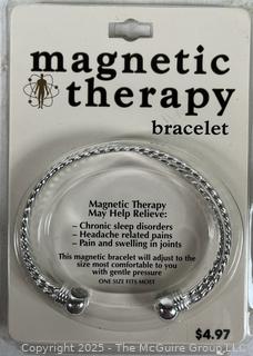 Group of Magnetic Therapy Bracelets, New in Case
