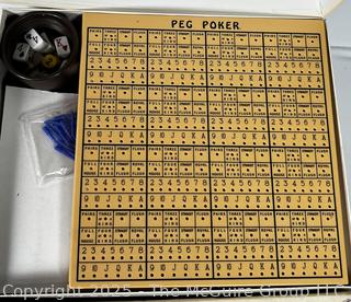 Four (4) Board Games Including Fun City, Peg Poker, Monopoly and Go For Broke