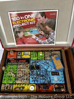 Four (4) Board Games Including Electronic Project Kit, Domino Rally, Abalone & Construction Company