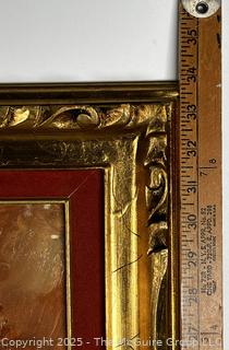 Giltwood Framed Oil on Canvas of Floral Still Life Signed by Artist Salvietti. 24" x 34"