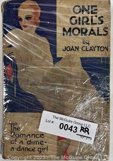 One Girl's Morals, The Romance of a Dime-a-Dance Girl by Joan Clayton, 1932. Book