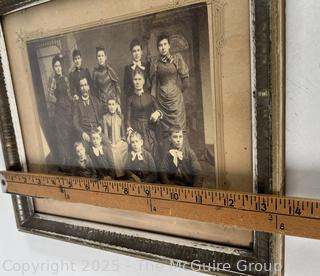 Framed Under Glass Victorian Family Portrait