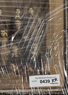 Framed Under Glass Victorian Family Portrait