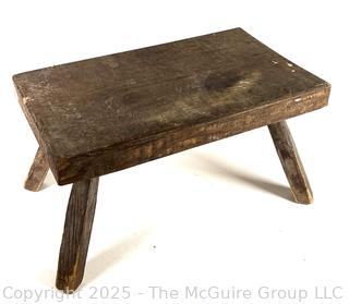 Primitive Wood Log Stool 