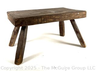 Primitive Wood Log Stool 