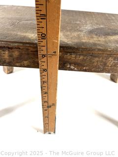 Primitive Wood Log Stool 