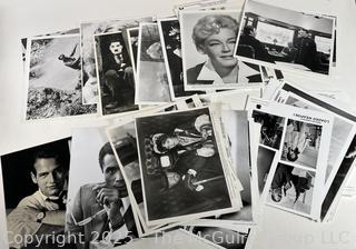 Large Grouping of Black & White Promotional Movie Stills c 1940's - 1980's.  8x10"