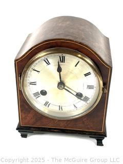 Haller Oak Mantle Clock in Wood Case