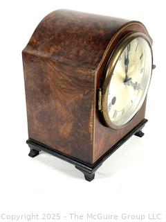 Haller Oak Mantle Clock in Wood Case