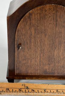 Haller Oak Mantle Clock in Wood Case