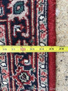 Bijar Wool Hand Knotted Persian Rug.  35" x 67"