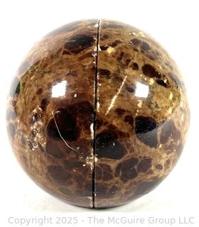 Polished Smoky Agate Quartz Round Bookends
