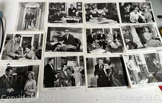 8 x 10 Black & White Promotional Photos for The Grass is Green Staring Cary Grant & Robert Mitchum 1960