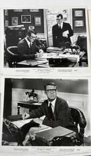 8 x 10 Black & White Promotional Photos for The Grass is Green Staring Cary Grant & Robert Mitchum 1960