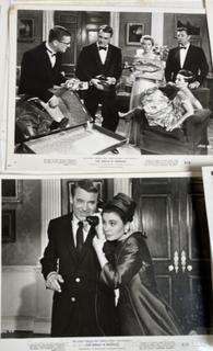 8 x 10 Black & White Promotional Photos for The Grass is Green Staring Cary Grant & Robert Mitchum 1960